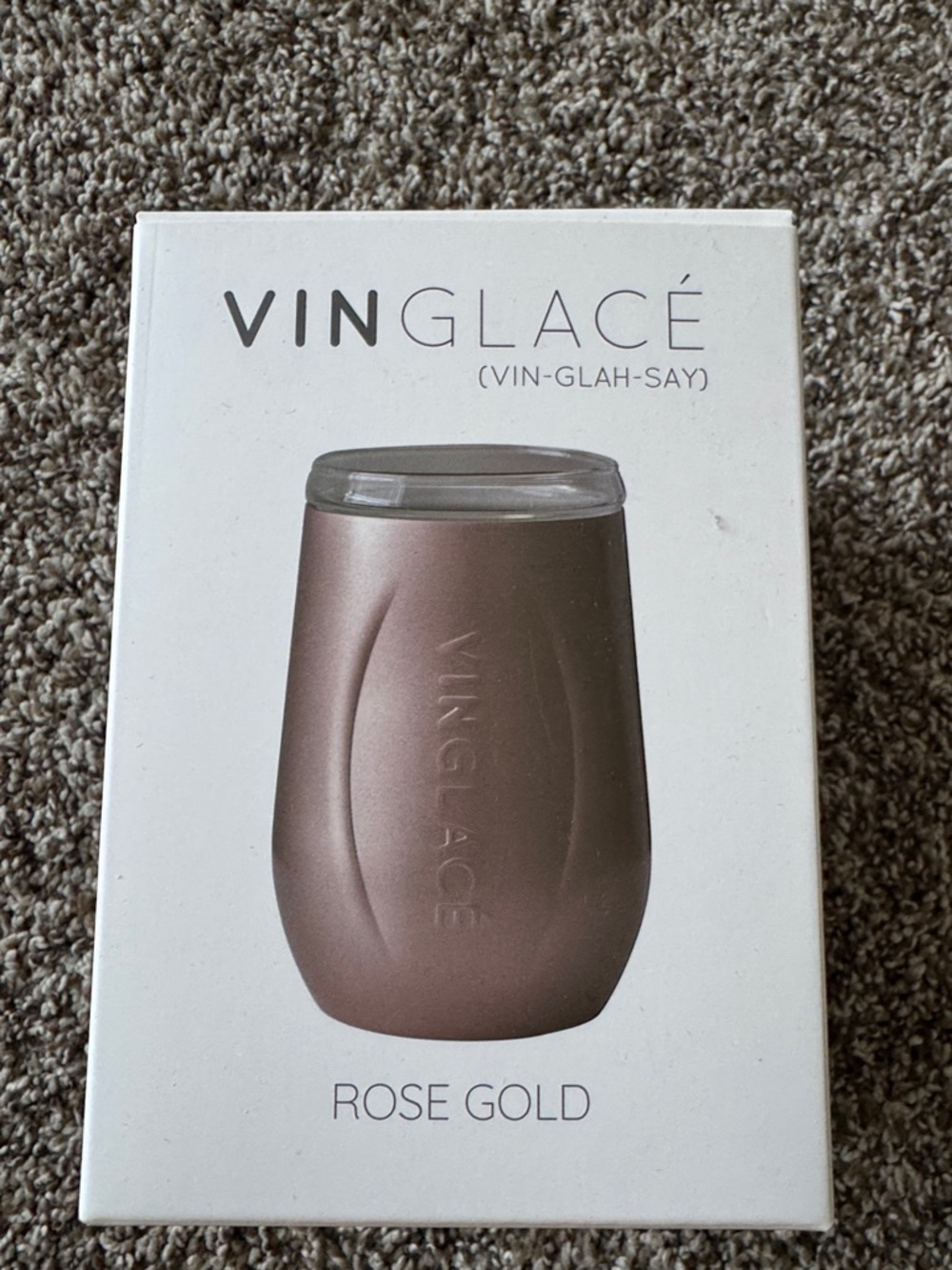 Rose Gold Insulated Wine Tumbler - Spill-Resistant